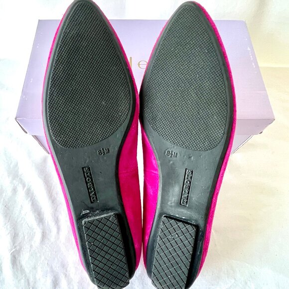 Talbots Francesca Keeper Driving Magenta Pink Suede Leather Loafers, Sz 8.5 LN! - Picture 11 of 15